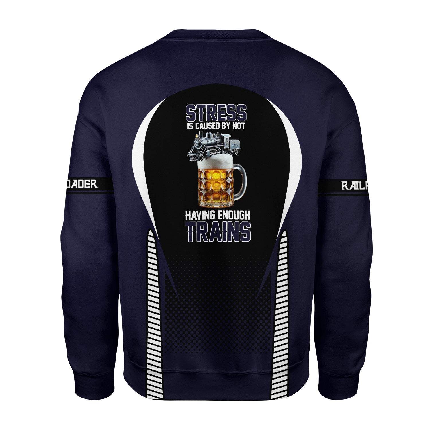 Railspirit Personalized Chessie System Railroad Sweatshirt Stress Is Caused By Not Having Enough Trains Shirt All Over Print Shirt