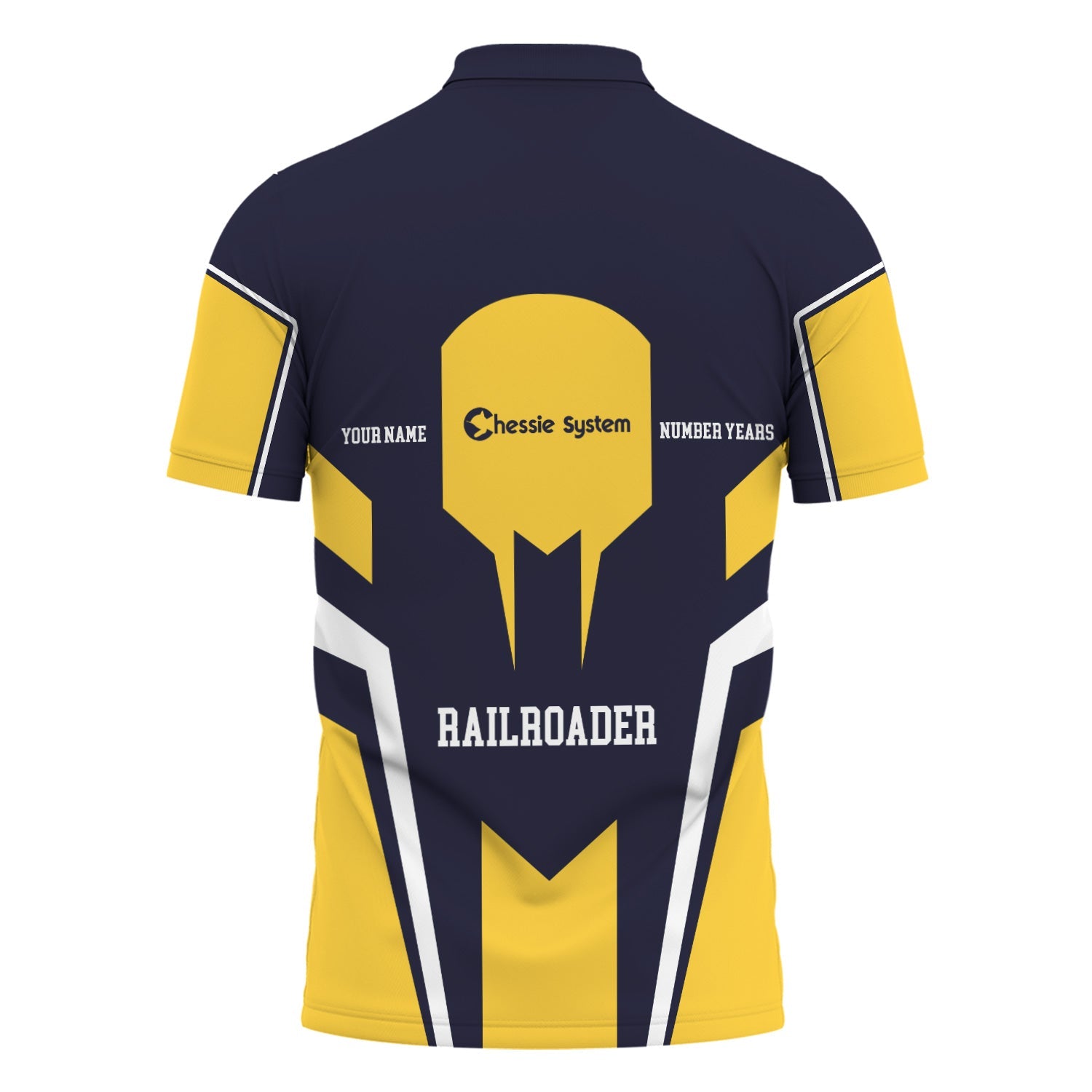Railspirit Personalized Chessie System Railroad Polo Shirt Custom Year Railroader Shirt Gift Idea For Train Lover