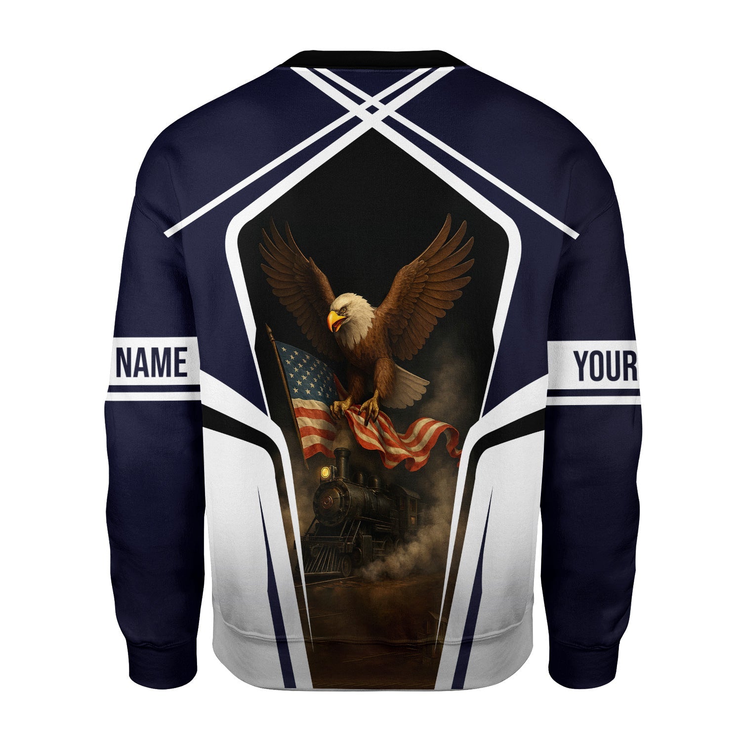 Railspirit Personalized Chessie System Railroad Sweatshirt American Eagle Vintage Train Shirt