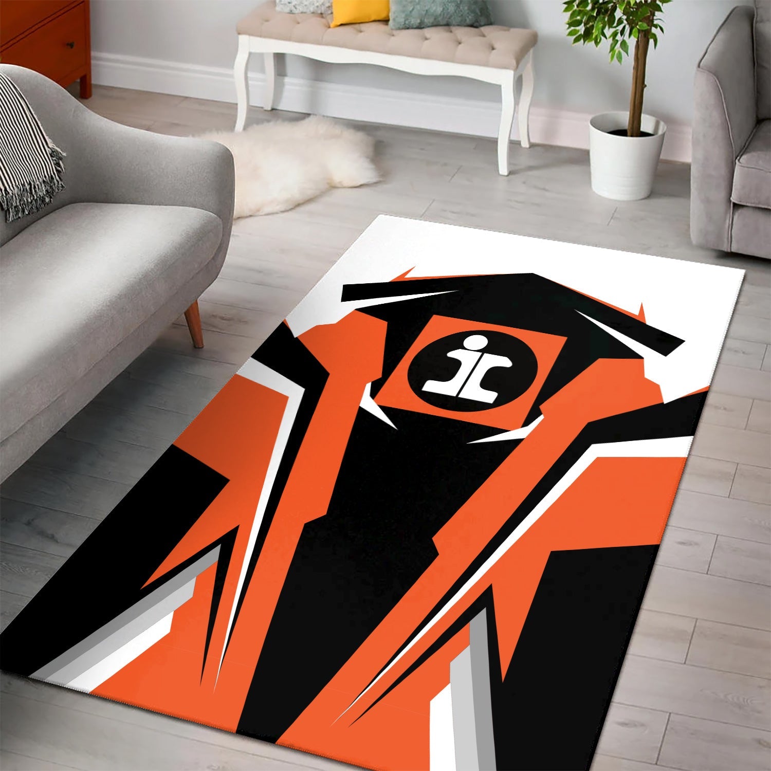 Railspirit Personalized Illinois Central Railroad Area Rug Strong Line Style  Train Area Rug Gift Idea For Train Lover