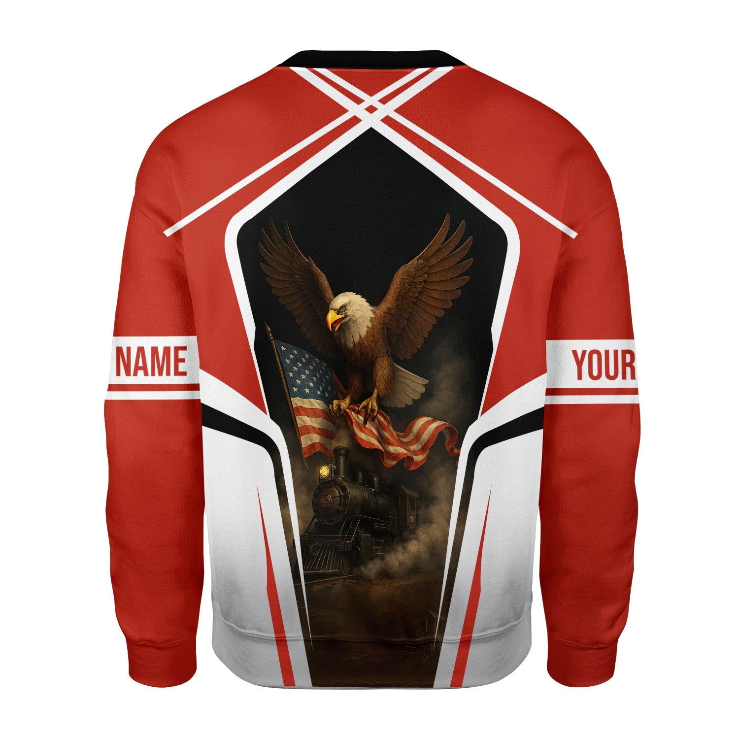 Railspirit Personalized Chicago and North Western Railway Sweatshirt American Eagle Vintage Train Shirt