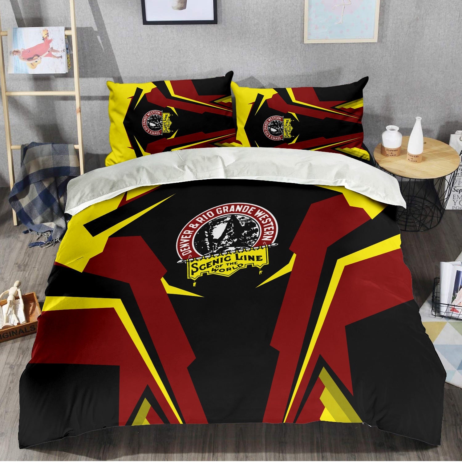 Railspirit Denver and Rio Grande Western Railroad Bedding Set Strong Line Style Bedding Set All Over Print