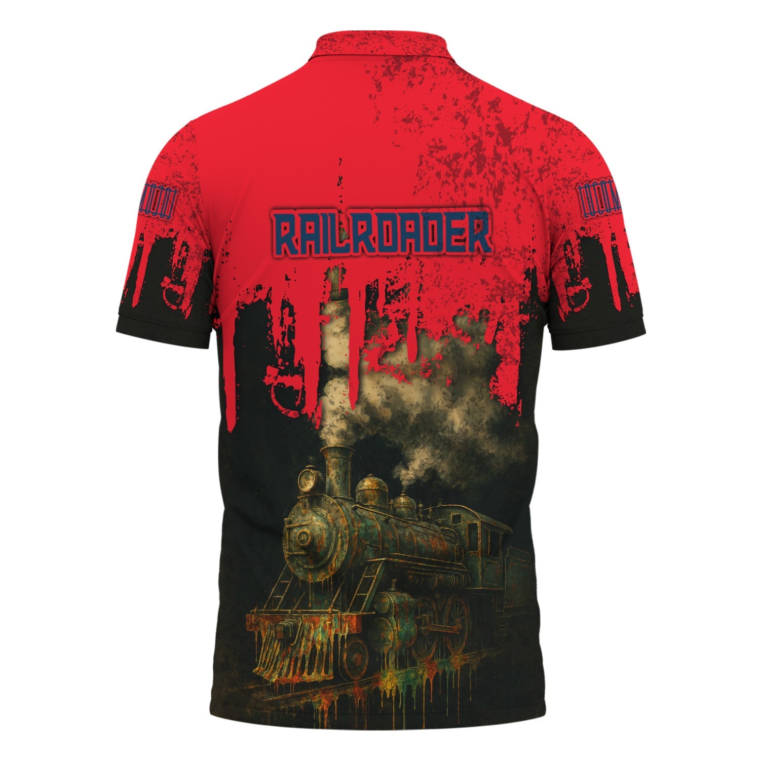 Railspirit Personalized Wabash Railroad Polo Shirt Vintage Train Art Style Shirt For Locomotive Fans