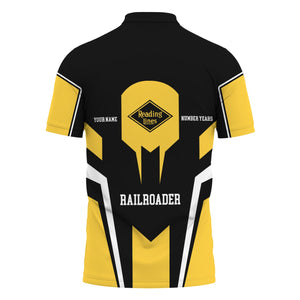 Railspirit Personalized Reading Railroad Polo Shirt Custom Year Railroader Shirt Gift Idea For Train Lover
