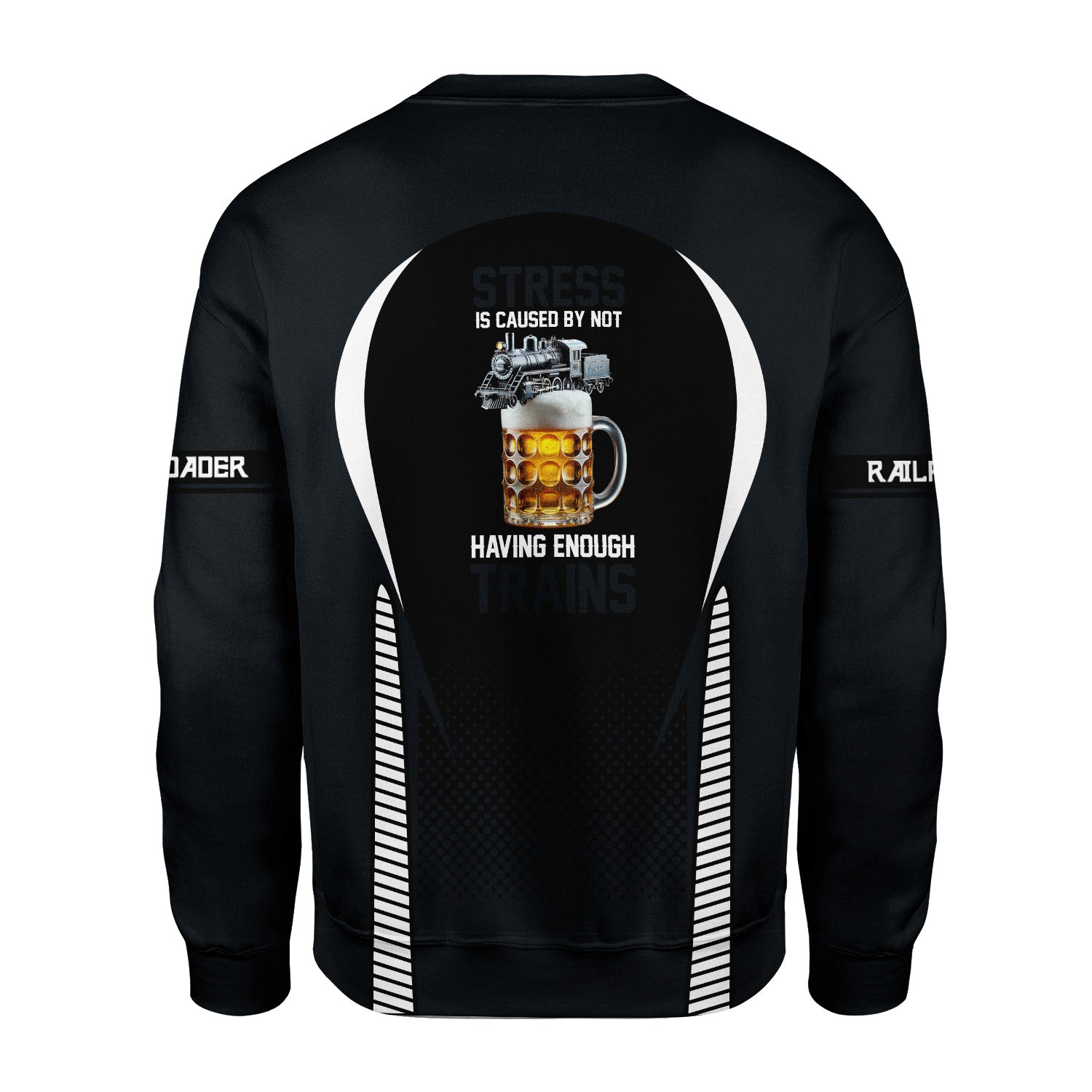Railspirit Personalized Western Pacific Railroad Sweatshirt Stress Is Caused By Not Having Enough Trains Shirt All Over Print Shirt