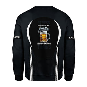 Railspirit Personalized Western Pacific Railroad Sweatshirt Stress Is Caused By Not Having Enough Trains Shirt All Over Print Shirt