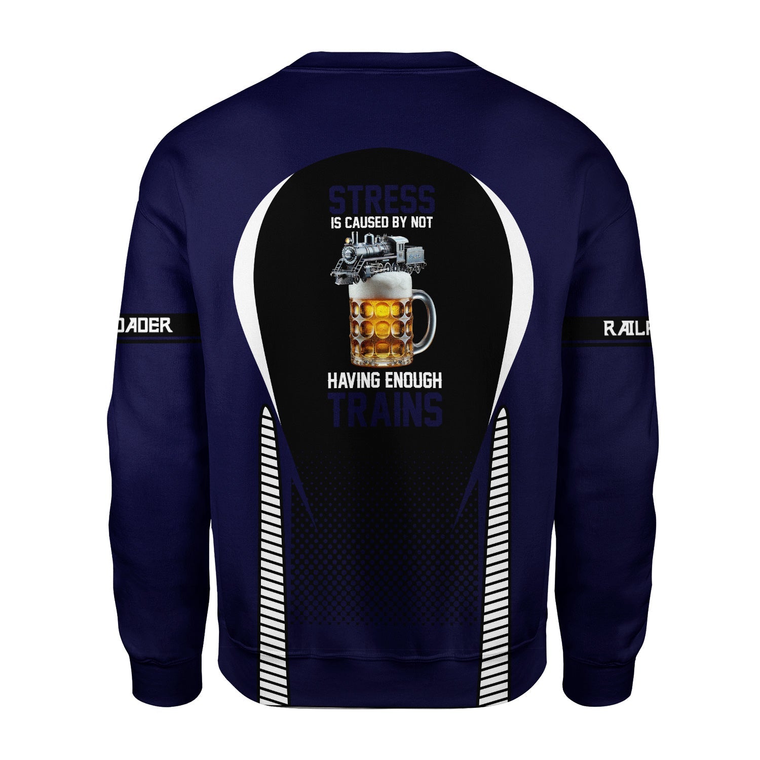 Railspirit Personalized Chesapeake and Ohio Railway Sweatshirt Stress Is Caused By Not Having Enough Trains C&O Shirt All Over Print Shirt