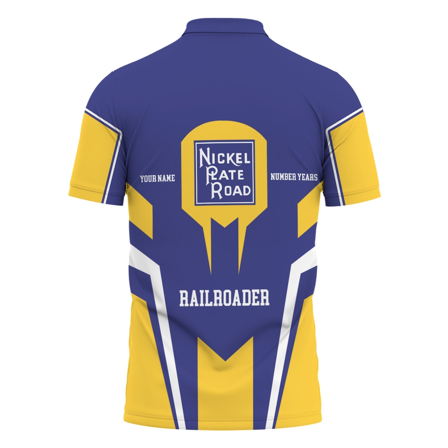 Railspirit Personalized New York, Chicago and St. Louis Railroad Polo Shirt Custom Year Railroader Nickel Plate Road Shirt Gift Idea For Train Lover