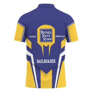 Railspirit Personalized New York, Chicago and St. Louis Railroad Polo Shirt Custom Year Railroader Nickel Plate Road Shirt Gift Idea For Train Lover