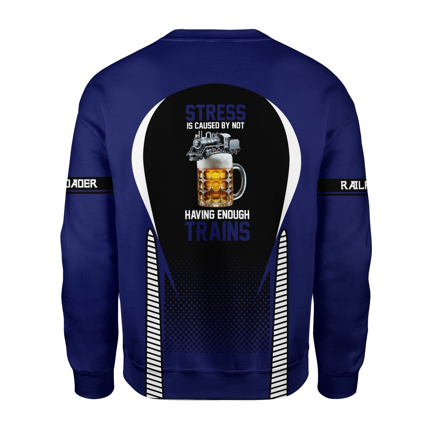 Railspirit Personalized B&O Great States Railroad Sweatshirt Stress Is Caused By Not Having Enough Trains Shirt All Over Print Shirt