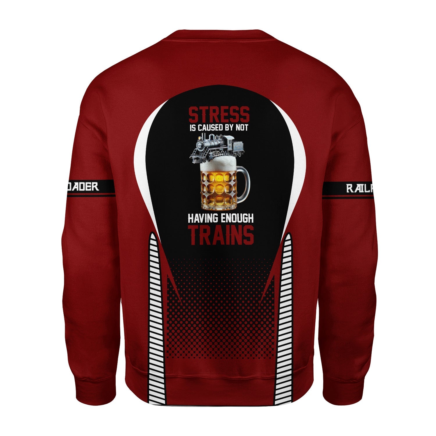 Railspirit Personalized Duluth, Missabe, & Iron Range Railroad Sweatshirt Stress Is Caused By Not Having Enough Trains Shirt All Over Print Shirt