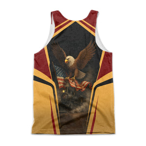 Railspirit Personalized Duluth, Missabe, & Iron Range Railroad Men Tank Top American Eagle Vintage Train Shirt