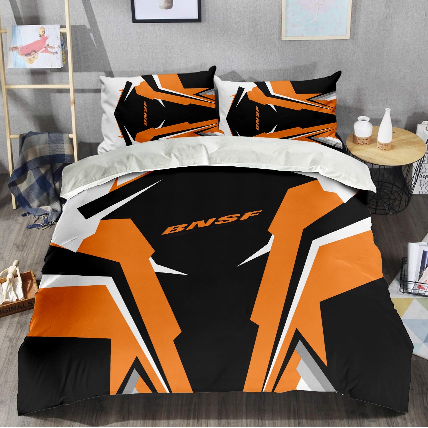 Railspirit BNSF Railway Bedding Set Strong Line Style Bedding Set All Over Print