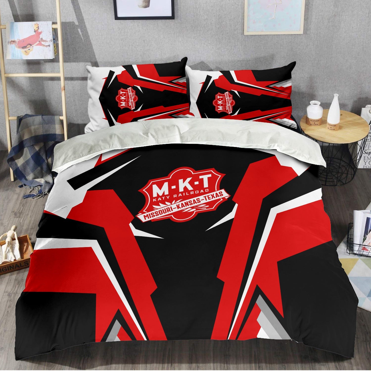 Railspirit Katy Railroad Bedding Set Strong Line Style Bedding Set All Over Print