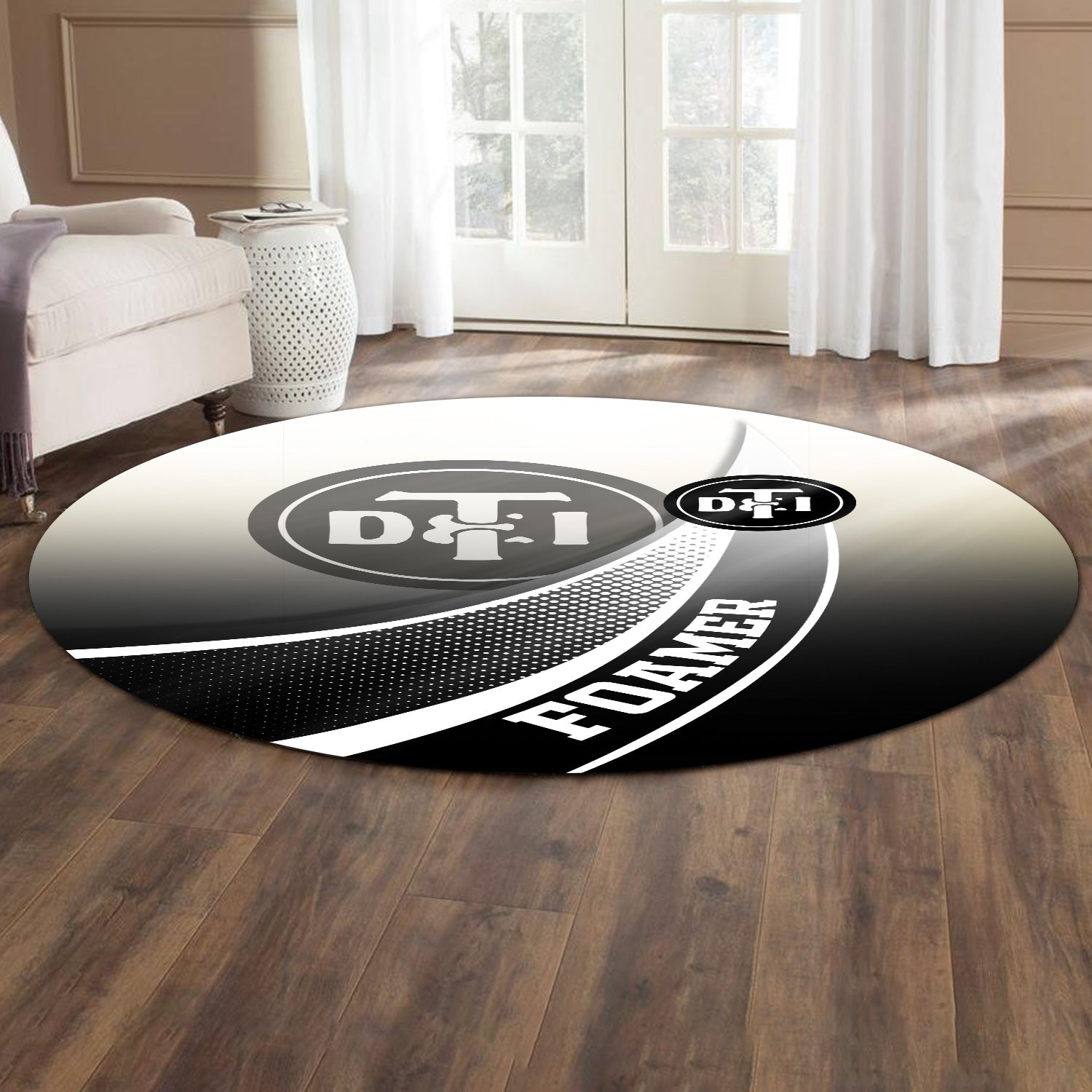 Railspirit Detroit Toledo And Ironton Railroad Round Mat Railway-Themed Style Mat Gift Idea For Trainspotter