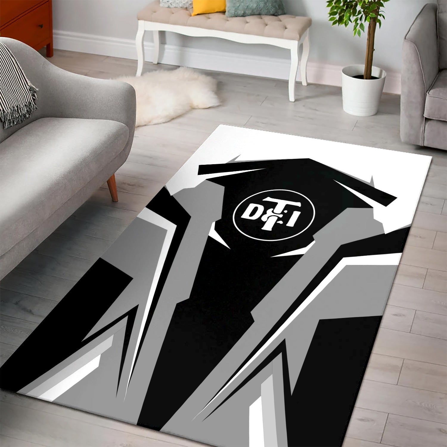 Railspirit Personalized Detroit Toledo And Ironton Railroad Area Rug Strong Line Style  Train Area Rug Gift Idea For Train Lover