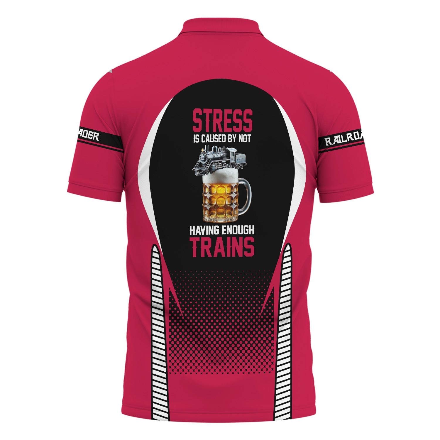 Railspirit Personalized Durango And Silverton Narrow Gauge Railroad Polo Shirt Stress Is Caused By Not Having Enough Trains Shirt All Over Print