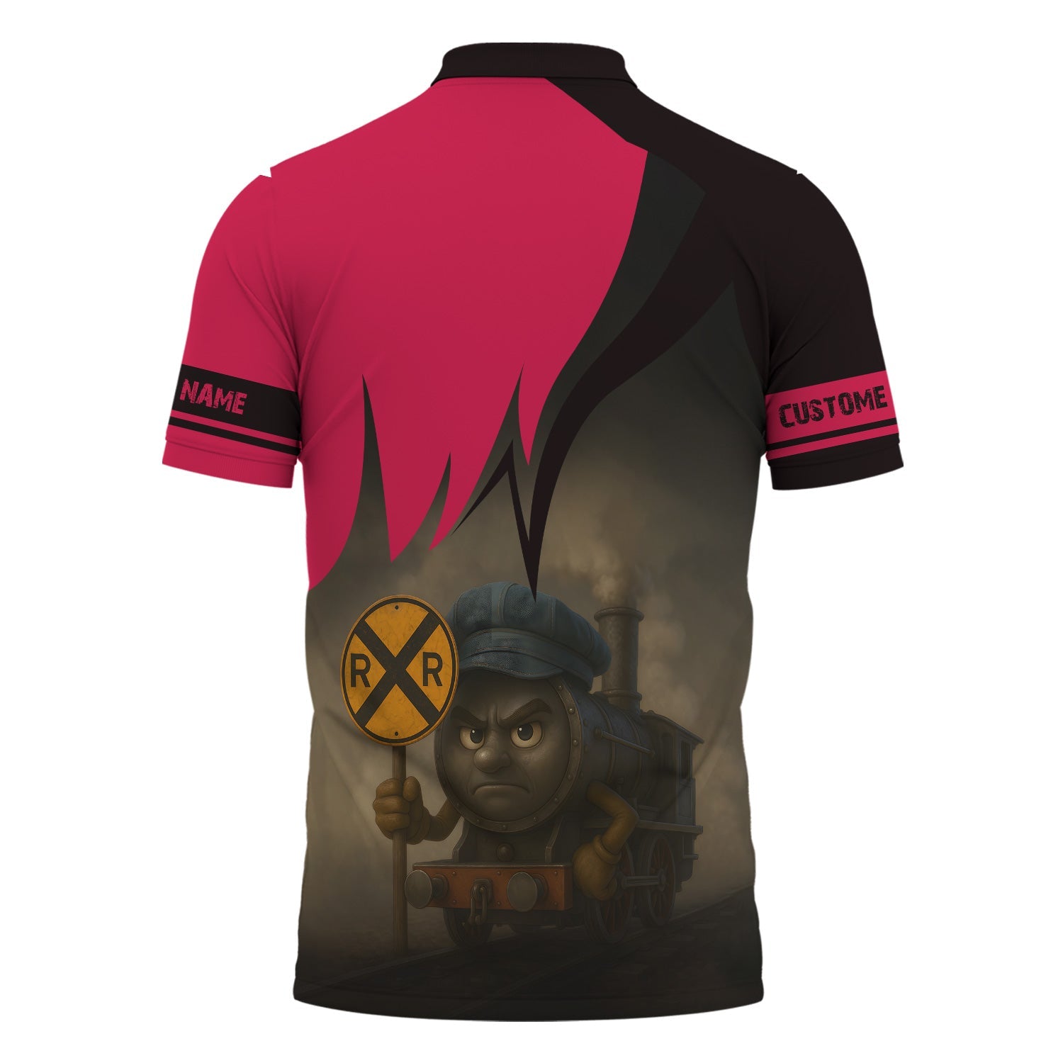 Railspirit Personalized Durango And Silverton Narrow Gauge Railroad Polo Shirt Angry Train Polo Shirt Gift Idea For Train Lover