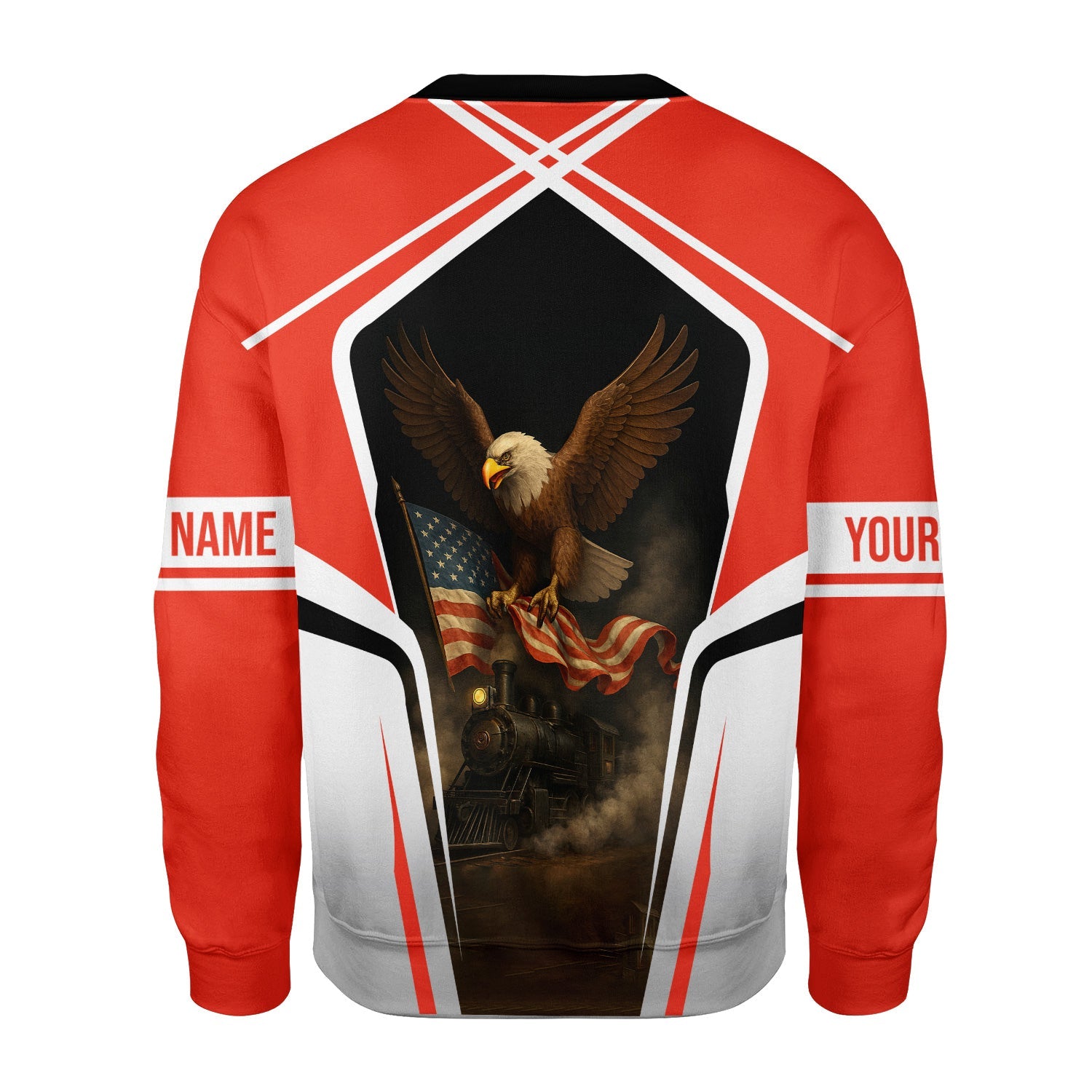 Railspirit Personalized Strasburg Railroad Sweatshirt American Eagle Vintage Train Shirt