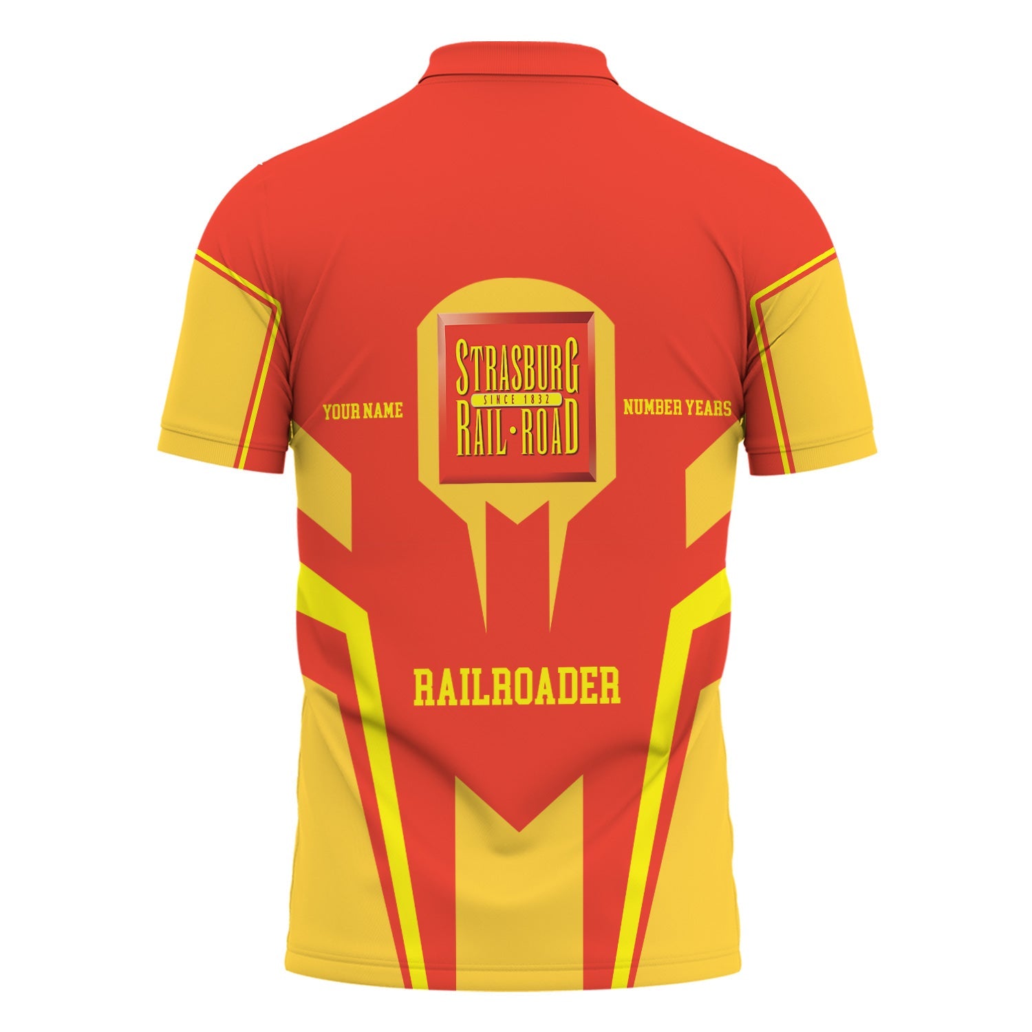 Railspirit Personalized Strasburg Railroad Polo Shirt Custom Year Railroader Shirt Gift Idea For Train Lover