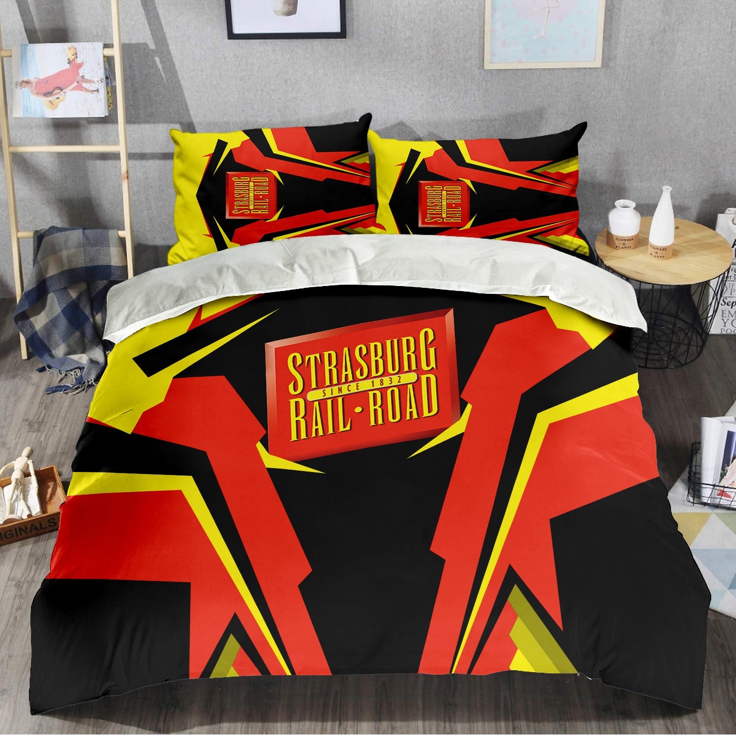 Railspirit Strasburg Railroad Bedding Set Strong Line Style Bedding Set All Over Print
