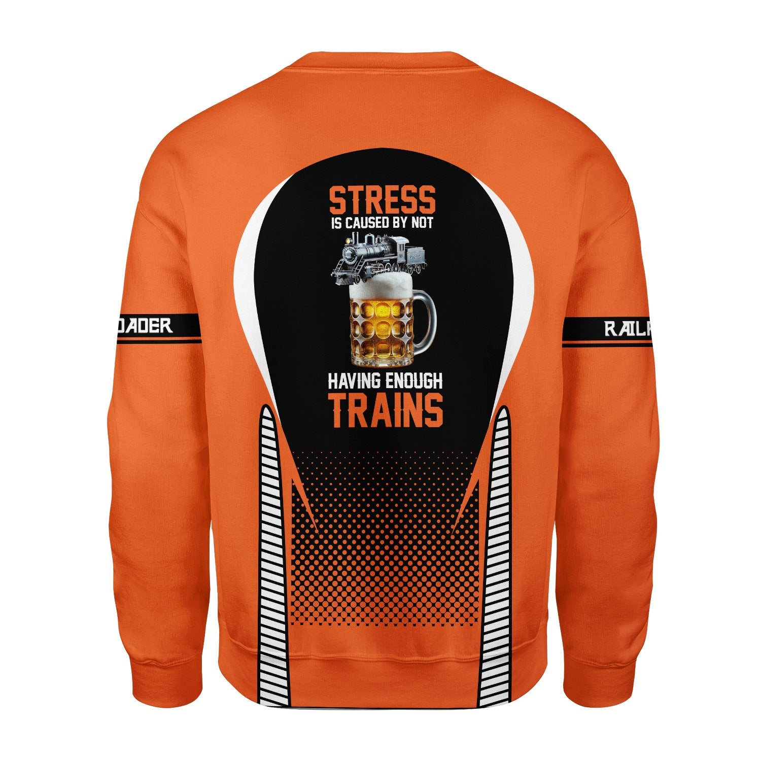 Railspirit Personalized Wheeling And Lake Erie Railroad Sweatshirt Stress Is Caused By Not Having Enough Trains Shirt All Over Print Shirt