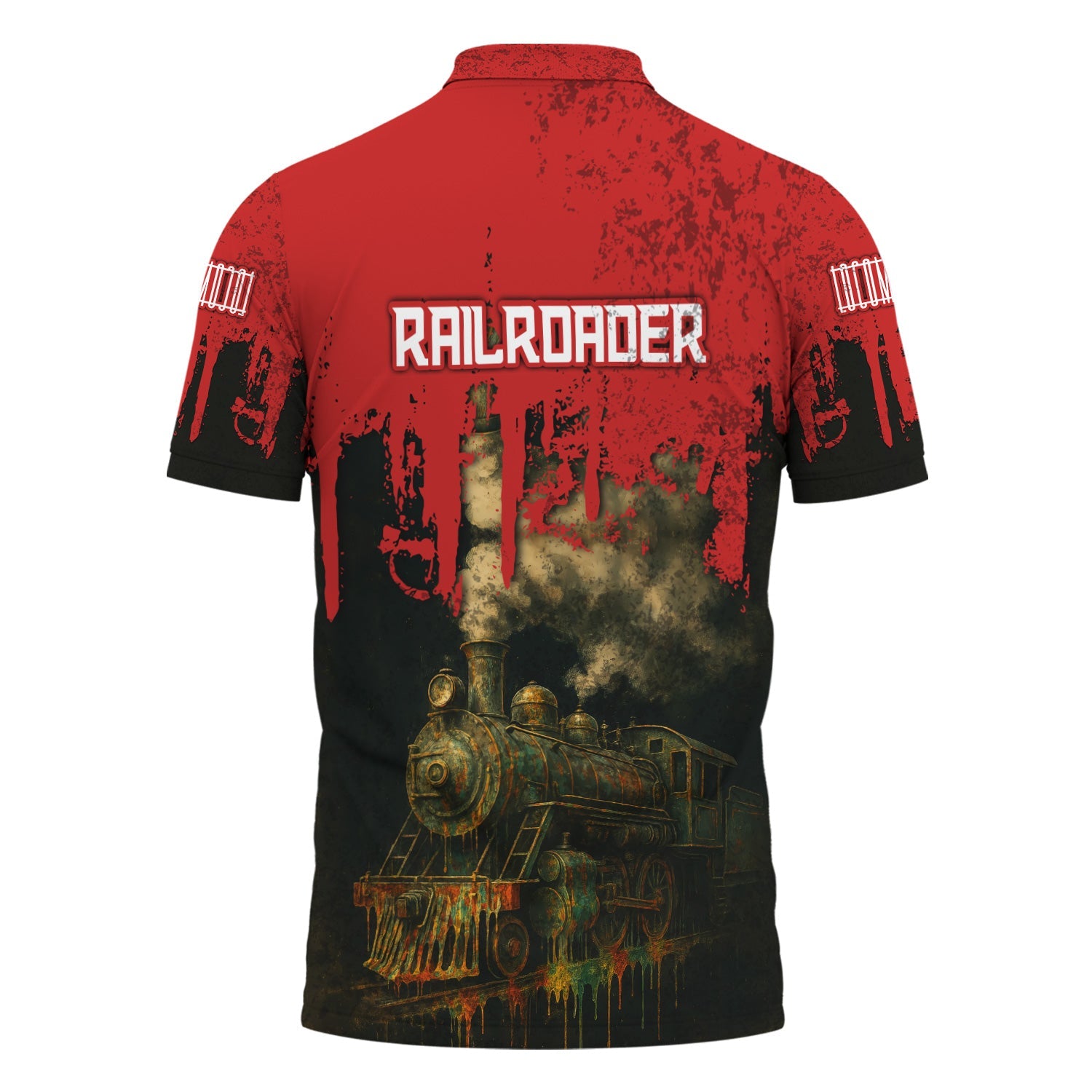 Railspirit Personalized Bangor And Aroostook Railroad Polo Shirt Vintage Train Art Style Shirt For Locomotive Fans