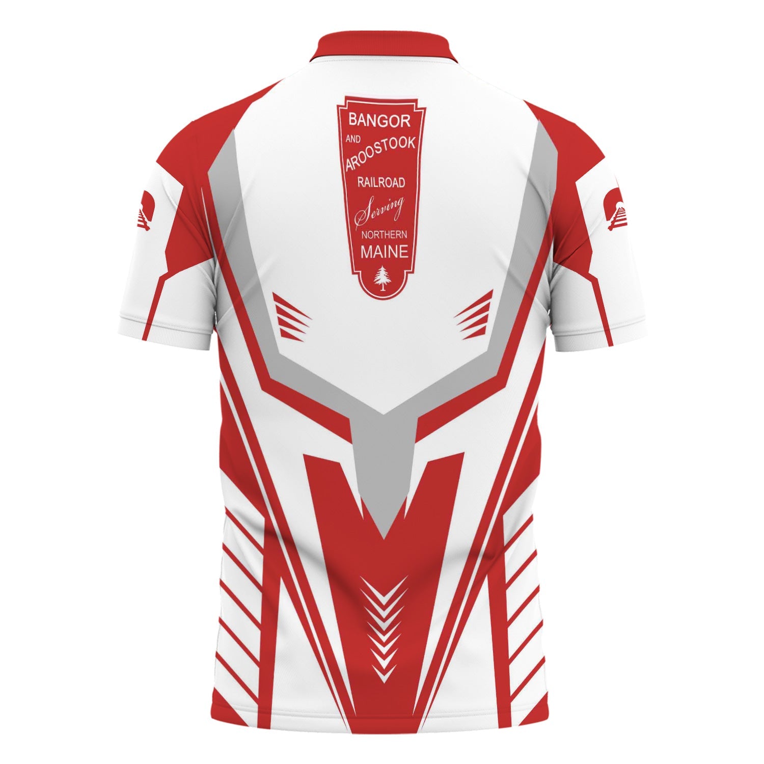 Railspirit Personalized Bangor And Aroostook Railroad Polo Shirt Workwear-Inspired with Custom Position Train Shirt