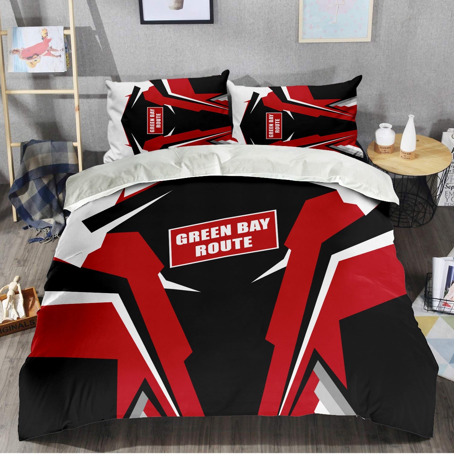 Railspirit Green Bay & Western Railroad Bedding Set Strong Line Style Bedding Set All Over Print