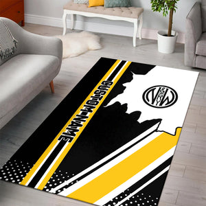 Railspirit Personalized Norfolk and Western Railway Area Rug Vintage N&W All Over Printed Rug