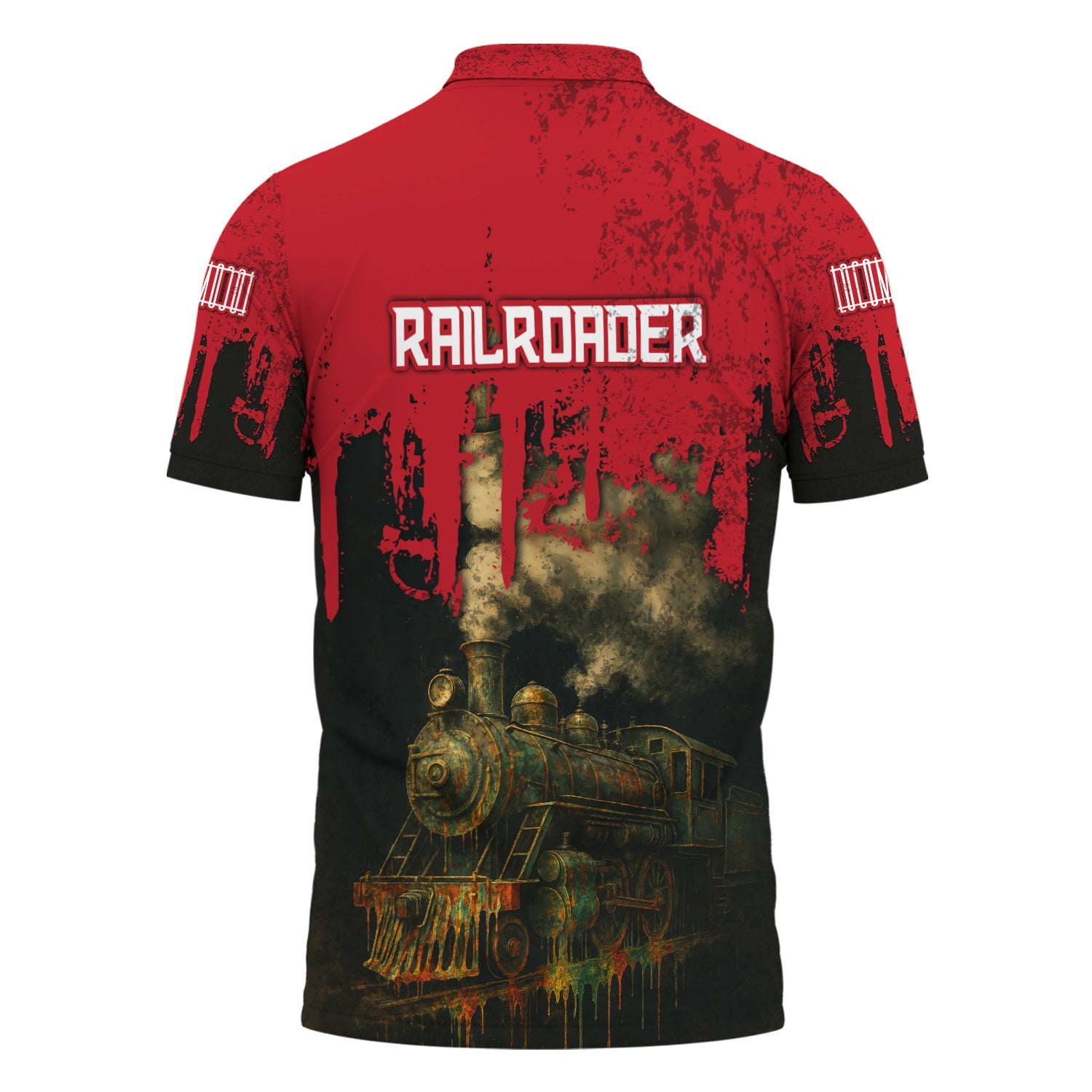 Railspirit Personalized Green Bay & Western Railroad Polo Shirt Vintage Train Art Style Shirt For Locomotive Fans