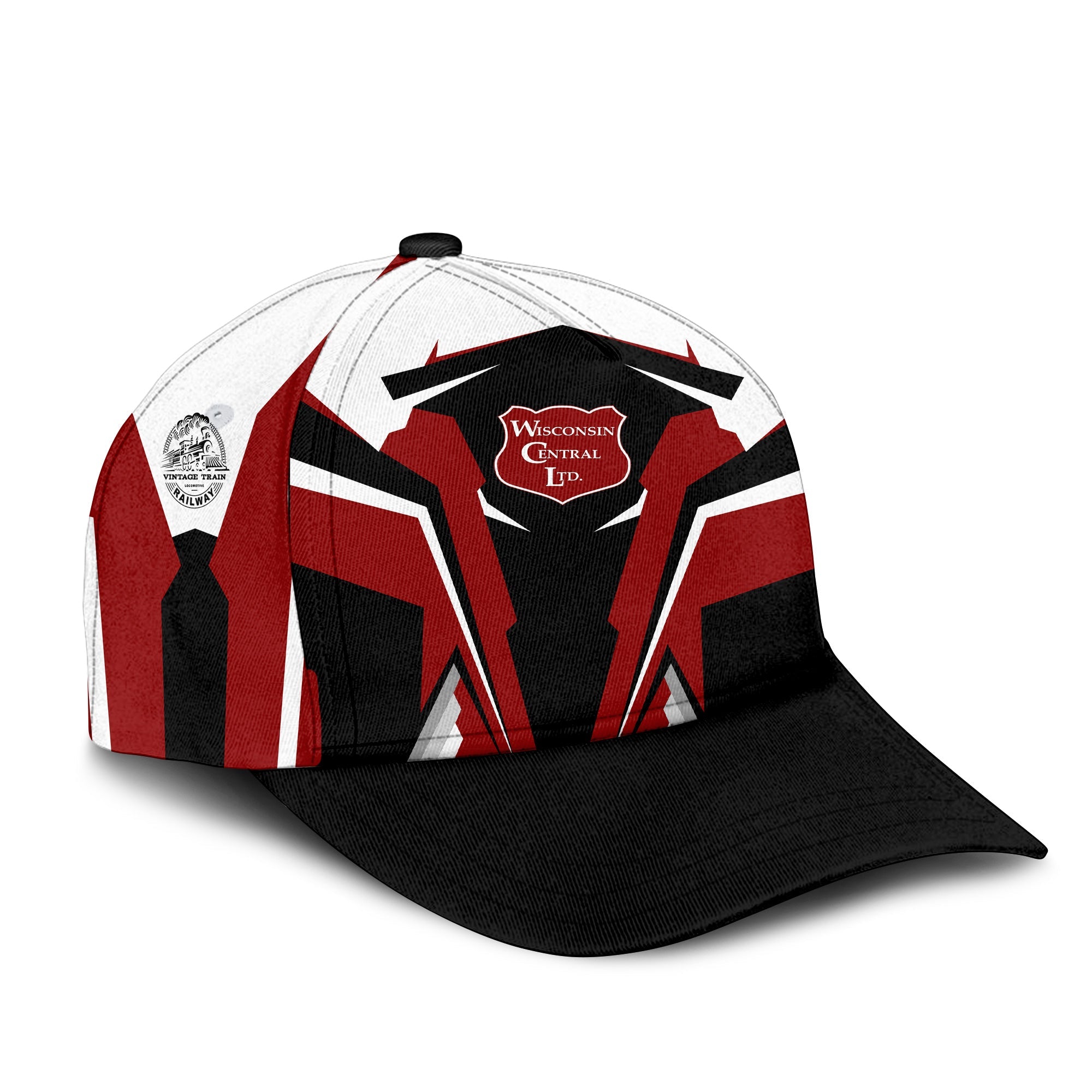 Railspirit Wisconsin Central Ltd Railroad Classic Cap Strong Line Style Cap All Over Print