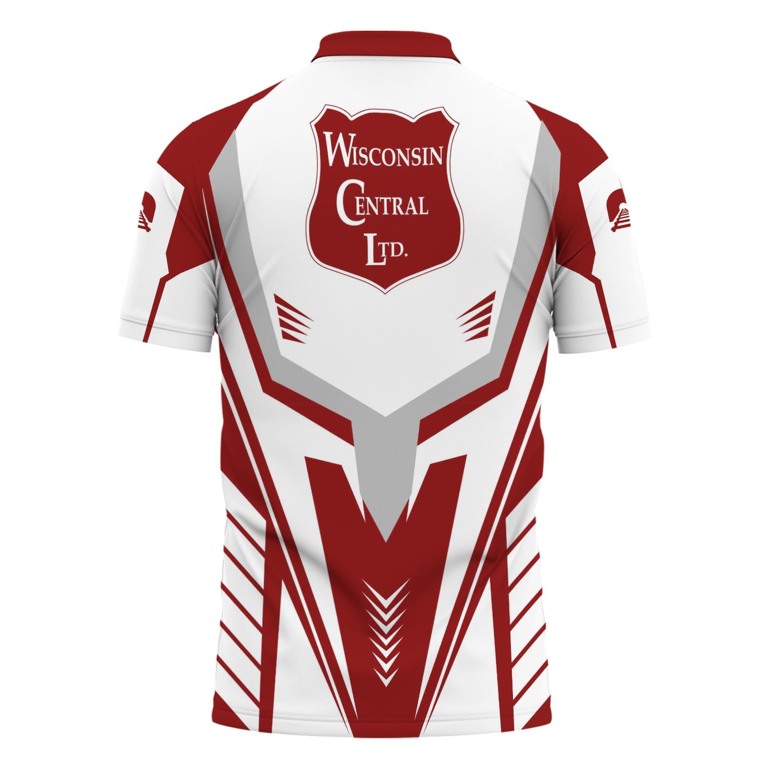 Railspirit Personalized Wisconsin Central Ltd Railroad Polo Shirt Workwear-Inspired with Custom Position Train Shirt