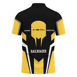 Railspirit Personalized Norfolk Southern Railway Polo Shirt Custom Year Railroader Shirt Gift Idea For Train Lover