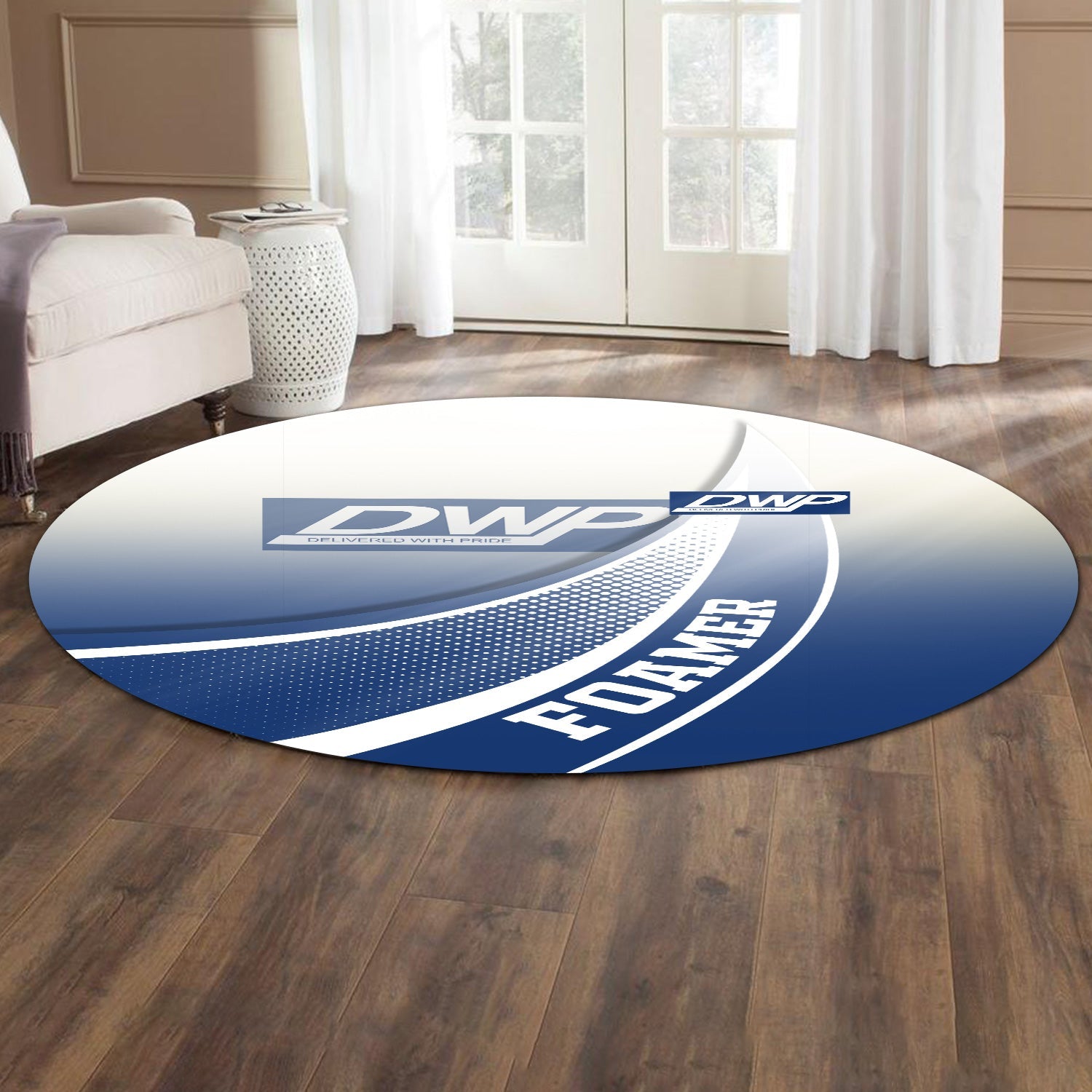 Railspirit Duluth, Winnipeg and Pacific Railway Round Mat Railway-Themed Style Mat Gift Idea For Trainspotter