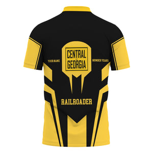 Railspirit Personalized Central of Georgia Railway Polo Shirt Custom Year Railroader Shirt Gift Idea For Train Lover