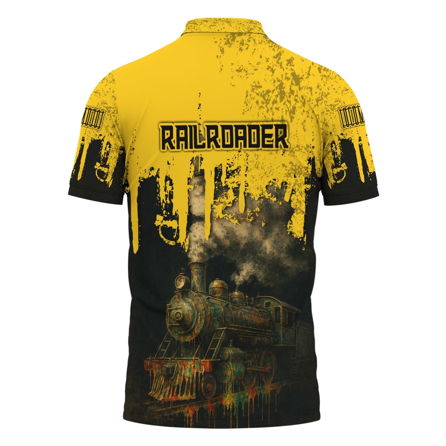 Railspirit Personalized Central of Georgia Railway Polo Shirt Vintage Train Art Style Shirt For Locomotive Fans