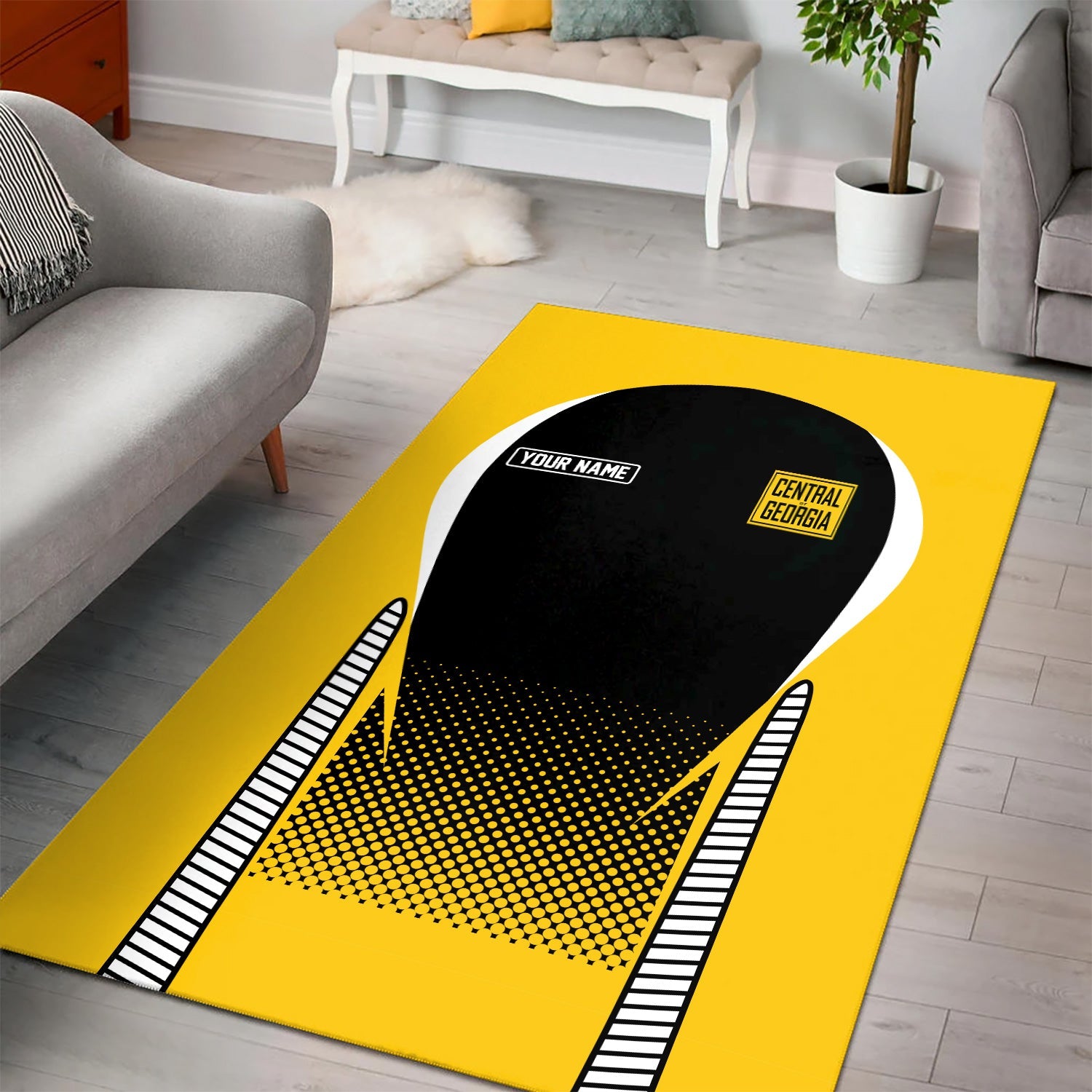 Railspirit Personalized Central of Georgia Railway Area Rug All Over Printed Rug