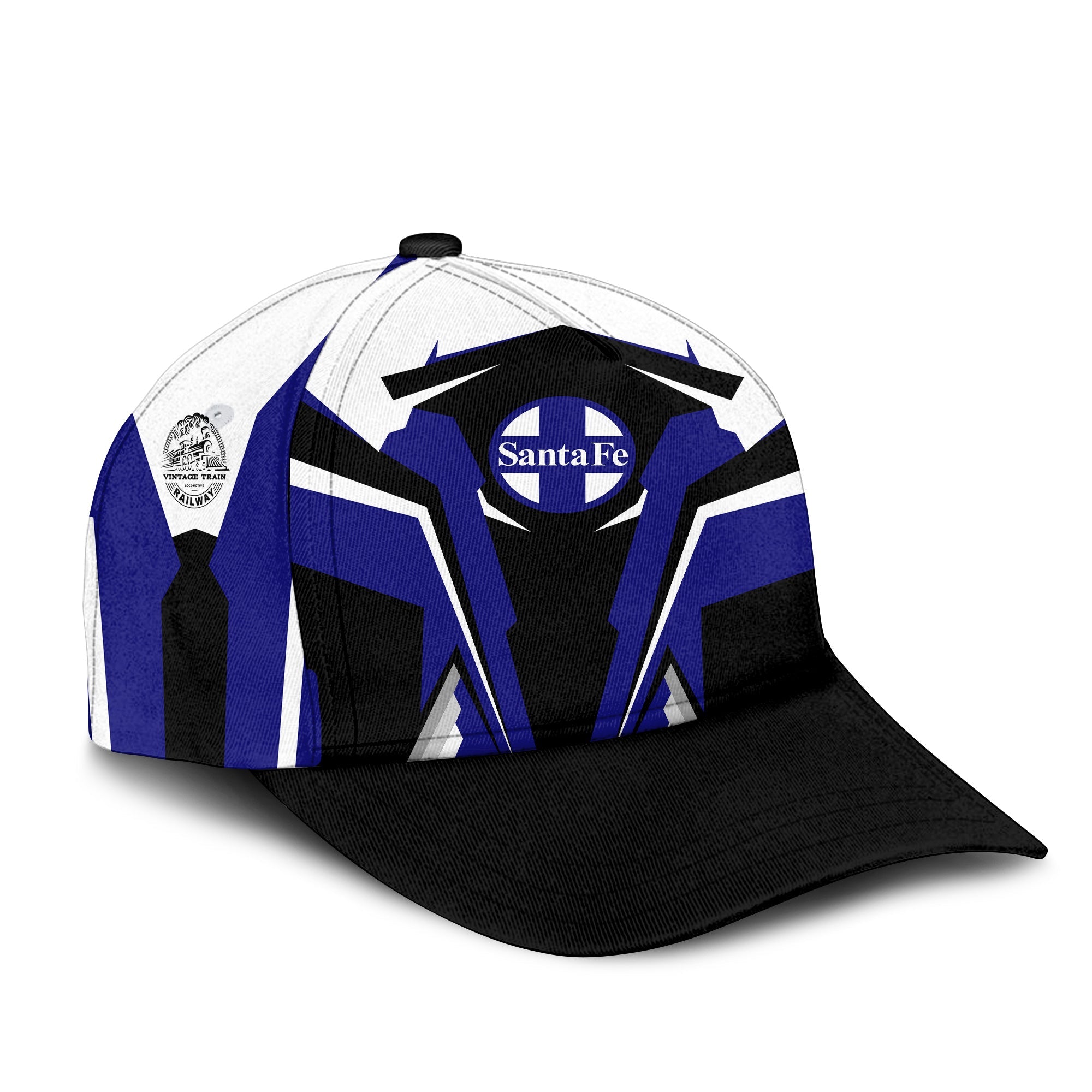 Railspirit Santa Fe Railway Classic Cap Strong Line Style Atchison, Topeka and Santa Fe Railway Cap All Over Print