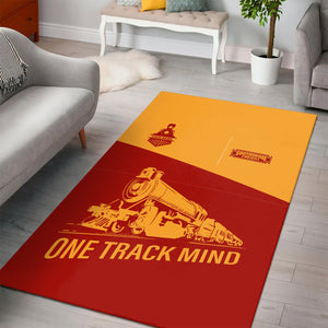 Railspirit Personalized Chicago South Shore and South Bend Railroad Area Rug One Track Mind Train Rug Gift Idea For Train Lover
