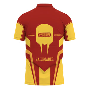 Railspirit Personalized Chicago South Shore and South Bend Railroad Polo Shirt Custom Year Railroader Shirt Gift Idea For Train Lover