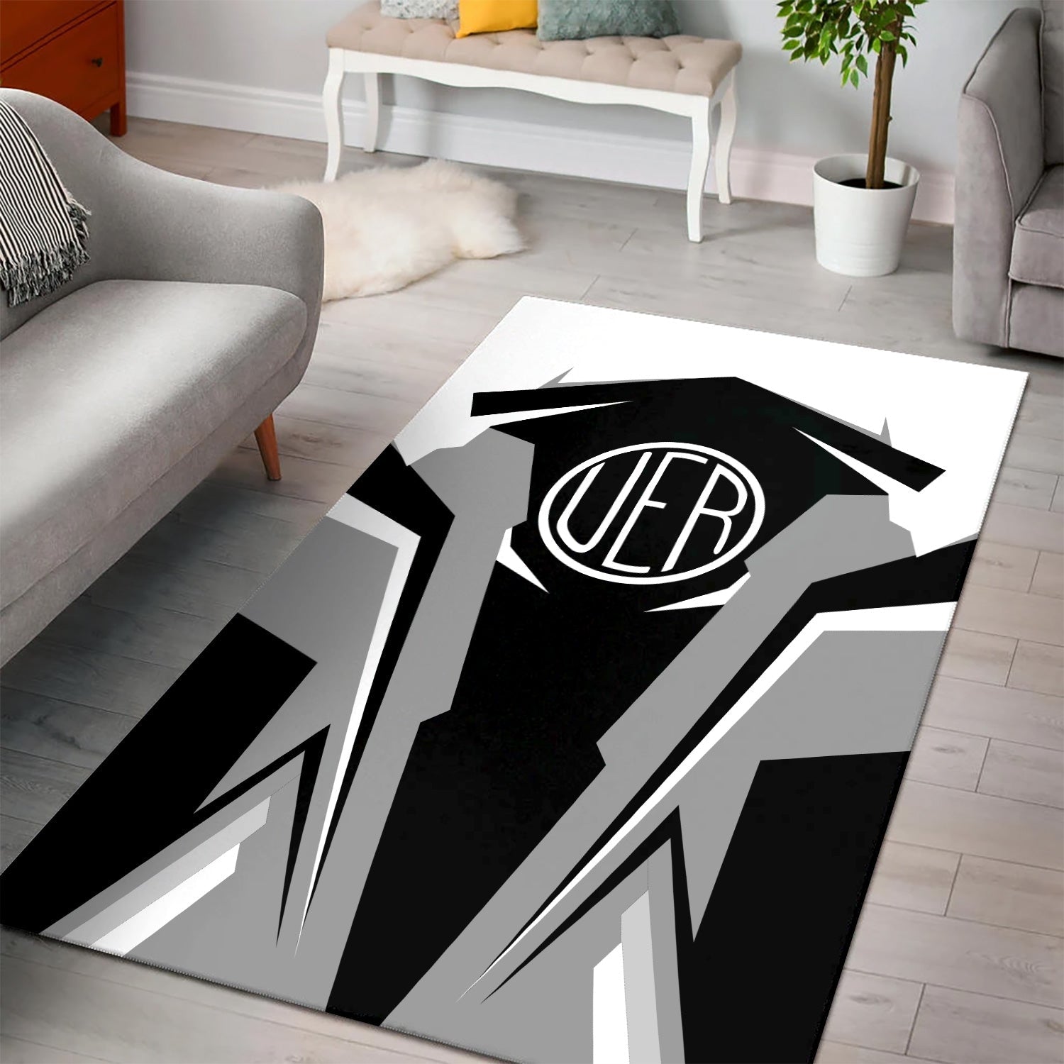 Railspirit Personalized Union Electric Railway Area Rug Strong Line Style  Train Area Rug Gift Idea For Train Lover