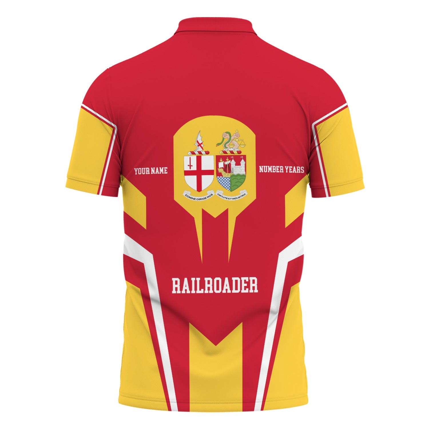 Railspirit Personalized Great Western Railway Polo Shirt Custom Year Railroader Shirt Gift Idea For Train Lover