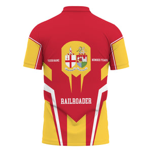 Railspirit Personalized Great Western Railway Polo Shirt Custom Year Railroader Shirt Gift Idea For Train Lover