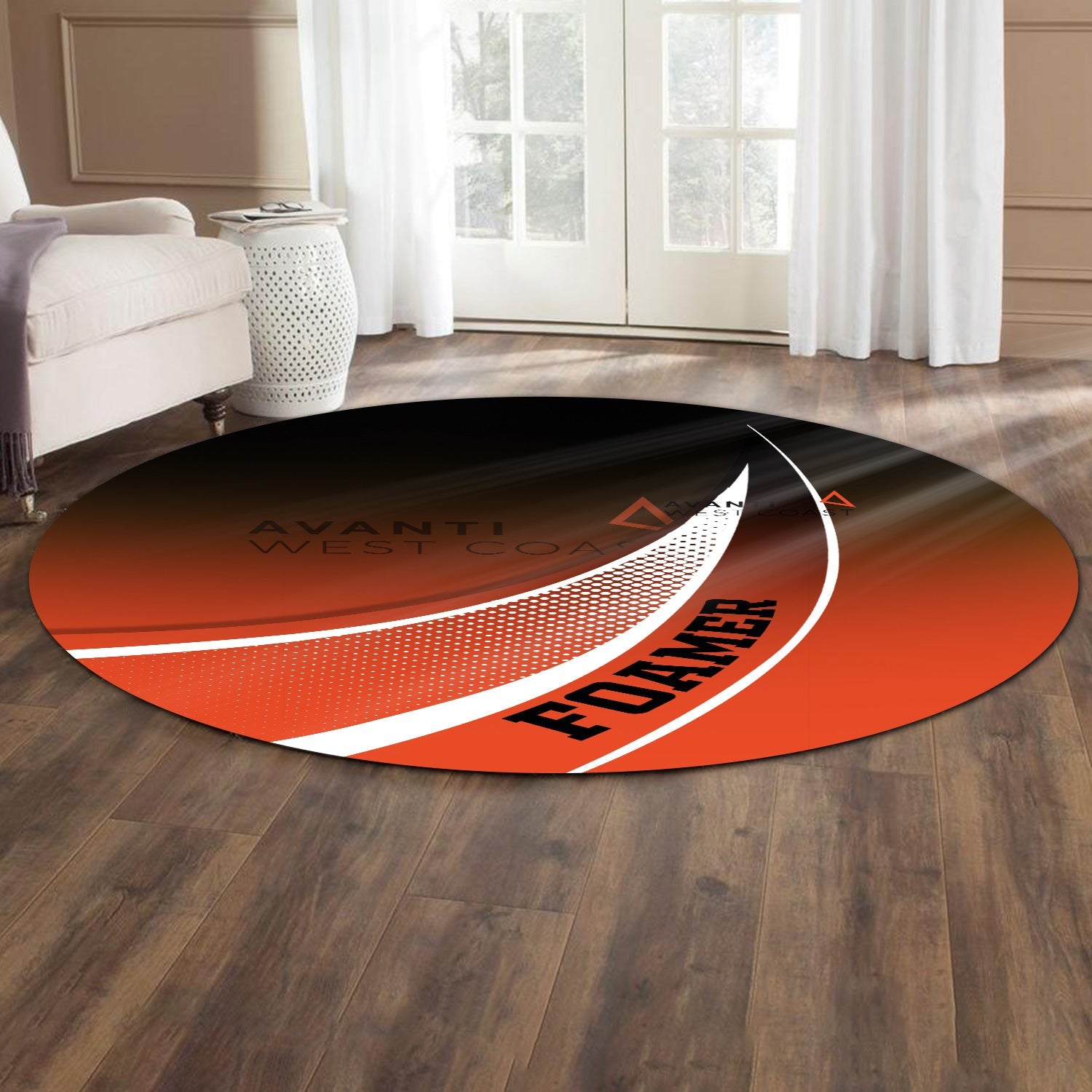 Railspirit Avanti West Coast Round Mat Railway-Themed Style Mat Gift Idea For Trainspotter