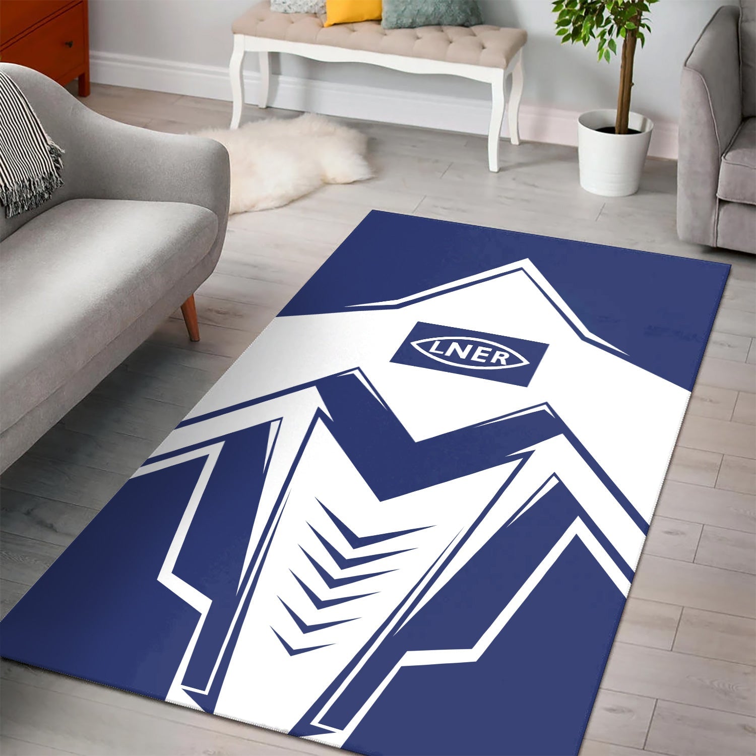 Railspirit London and North Eastern Railway Area Rug Railway Trainspotter Style Rug Gift Idea For Foamers