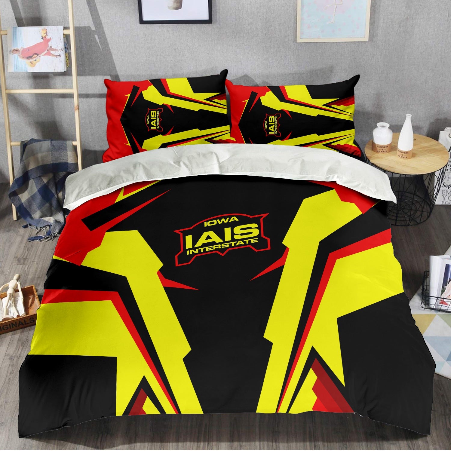 Railspirit Iowa Interstate Railroad Bedding Set Strong Line Style IAIS Bedding Set All Over Print