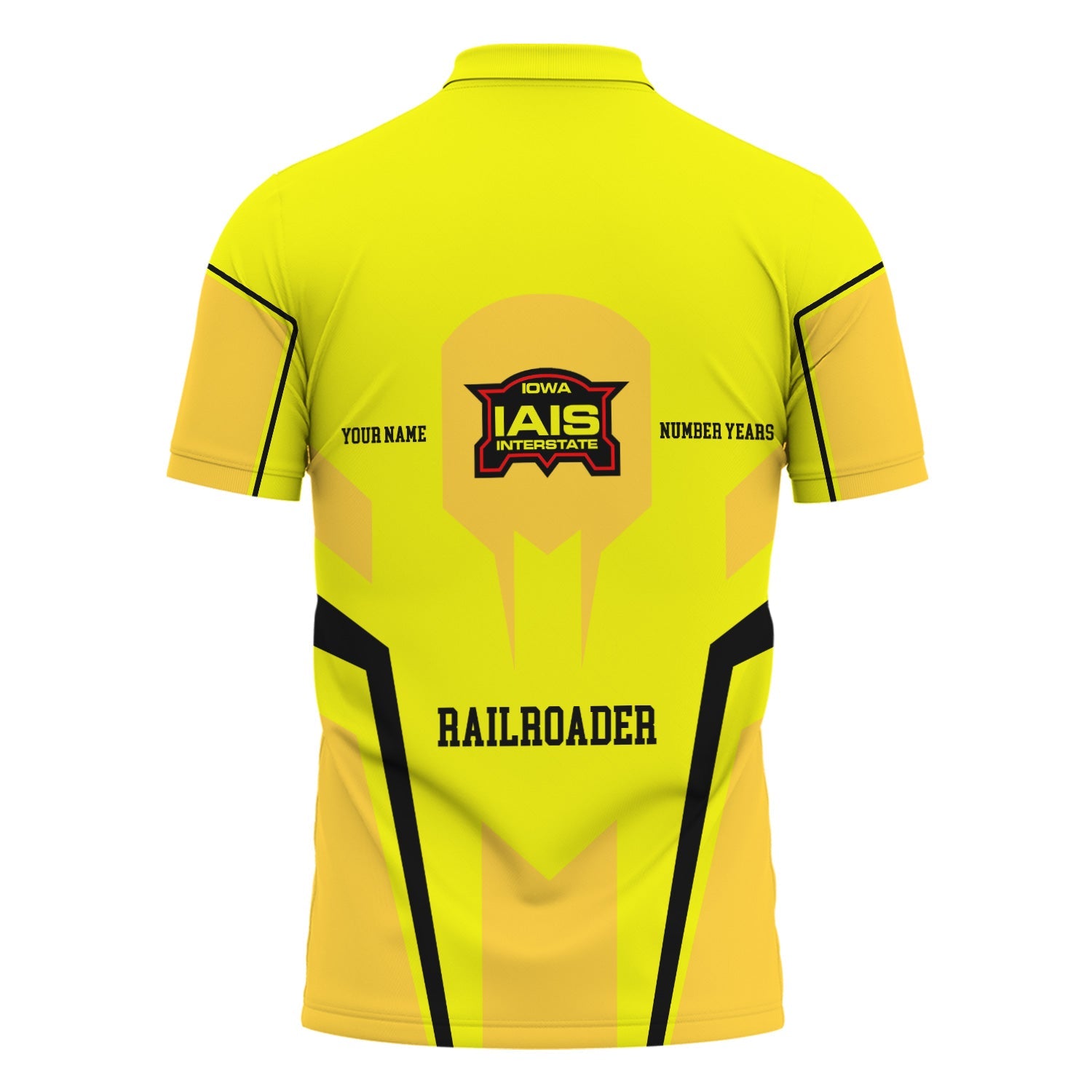Railspirit Personalized Iowa Interstate Railroad Polo Shirt Custom Year Railroader IAIS Shirt Gift Idea For Train Lover