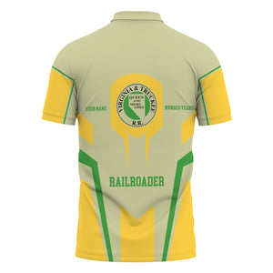 Railspirit Personalized Virginia & Truckee Railroad Polo Shirt Custom Year Railroader Shirt Gift Idea For Train Lover