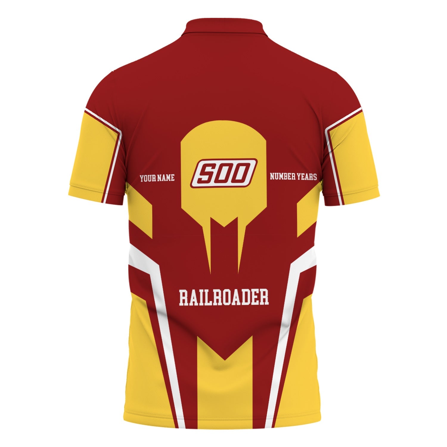 Railspirit Personalized Soo Line Railroad Polo Shirt Custom Year Railroader Shirt Gift Idea For Train Lover